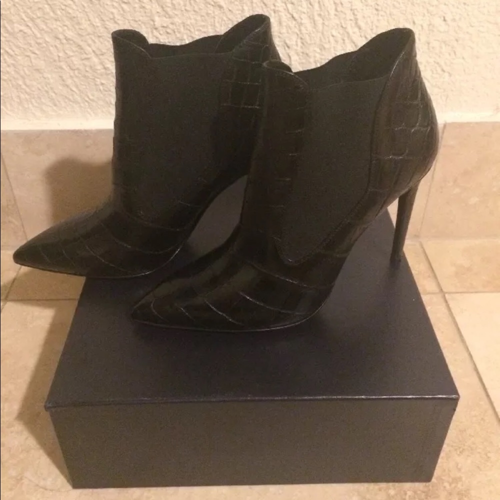 New Ralph Lauren crocodile leather boots